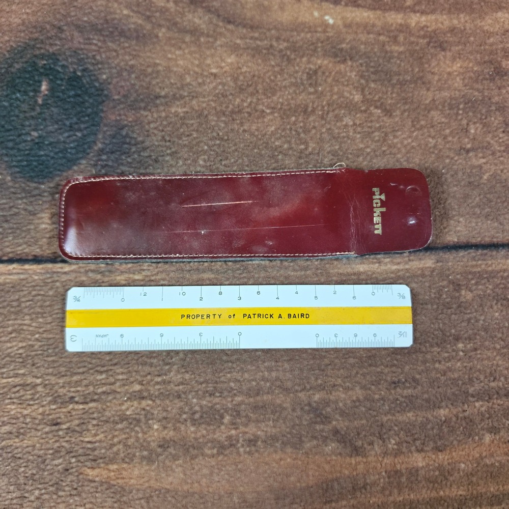 Pickett 330 Architect Scale Ruler White Yellow Good Vintage 6 Inch With Case